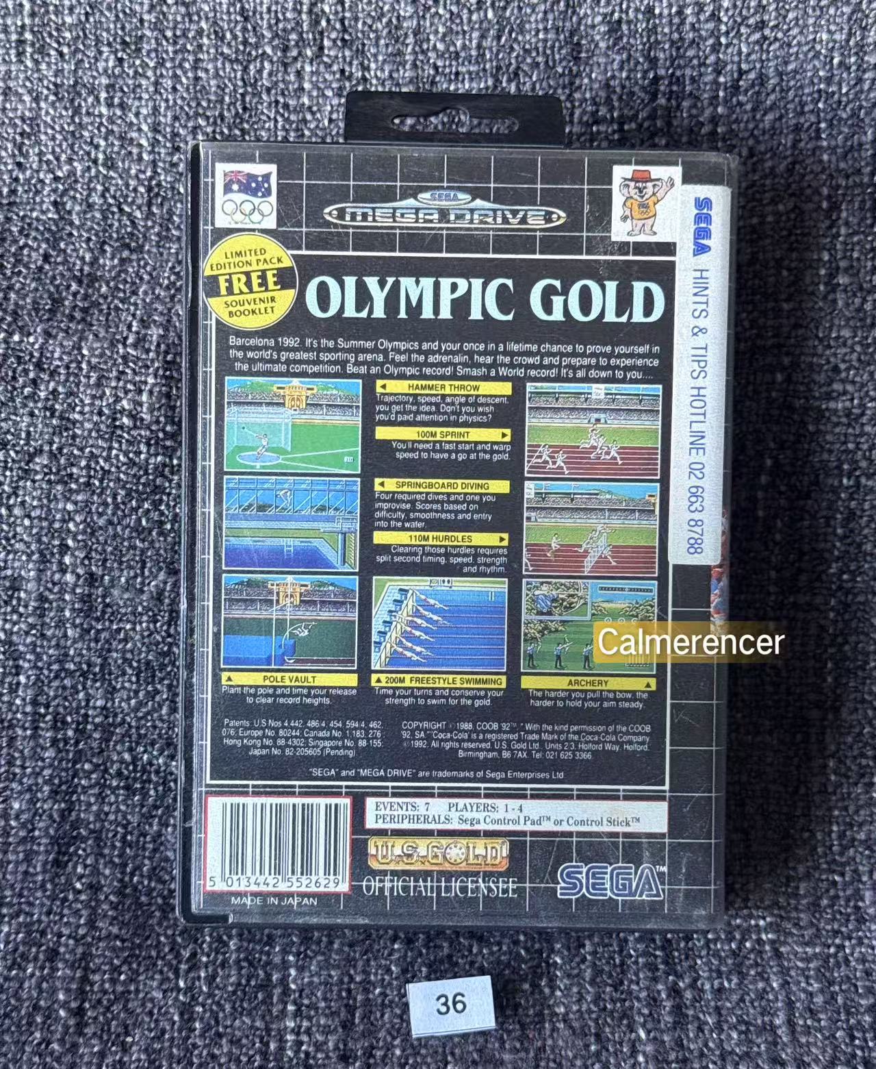 Olympic Gold Game - No manual Sega Mega Drive