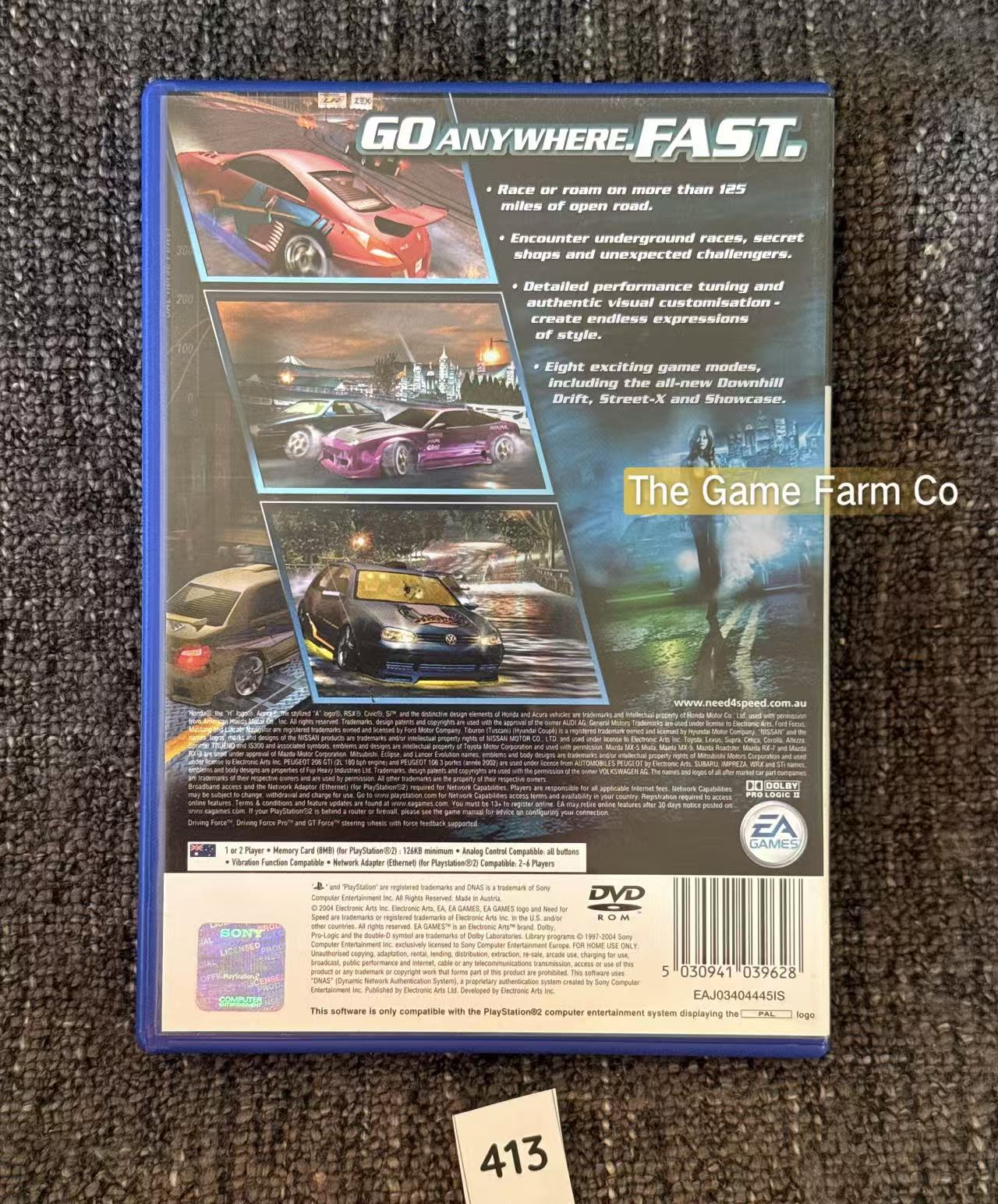 Need for Speed Underground 2 PS2 Physical Game CIB PAL Tested Used