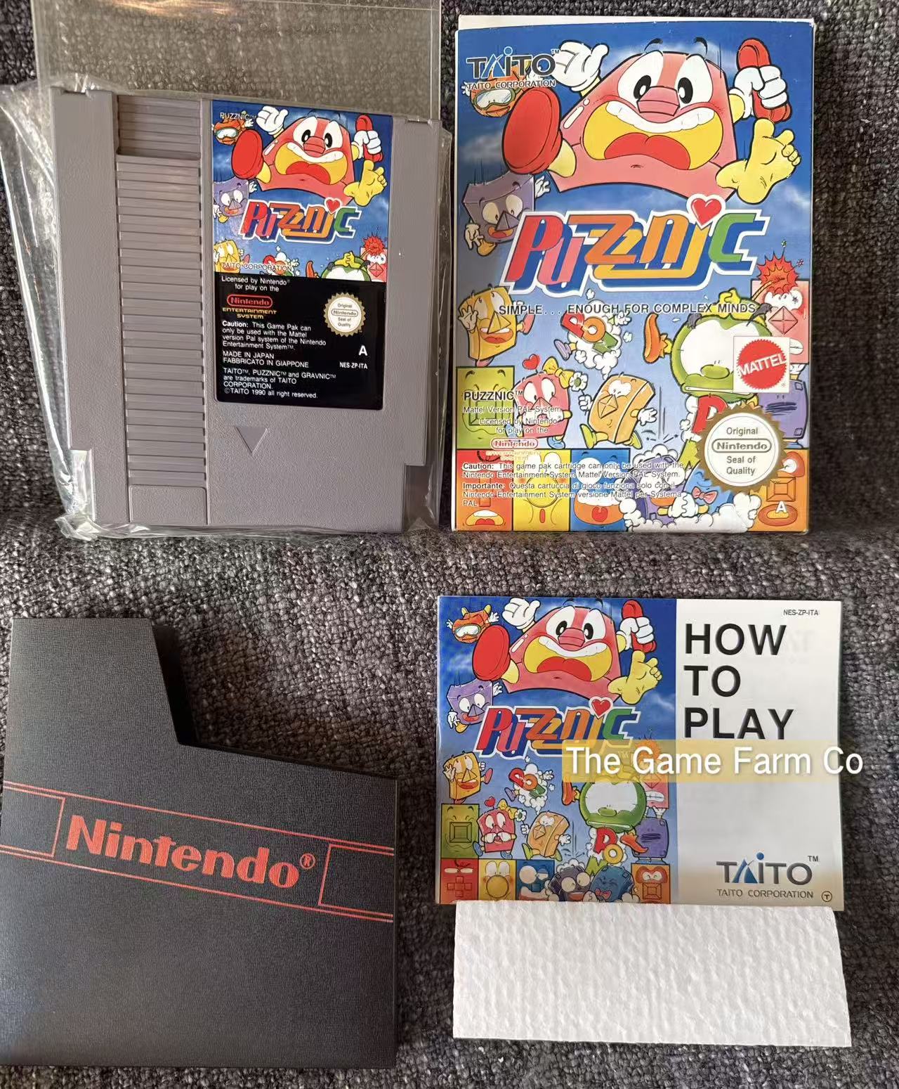 Puzznic Boxed Game - Nes - Nintendo / Entertainment System - Pal Version