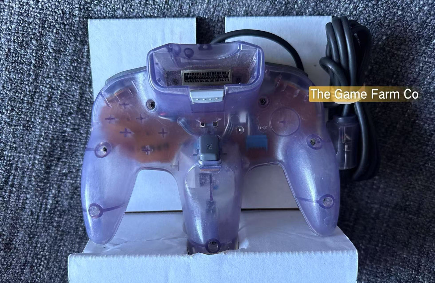All Genuine Clear Purple boxed  N64 controller in great condition (Nintendo)