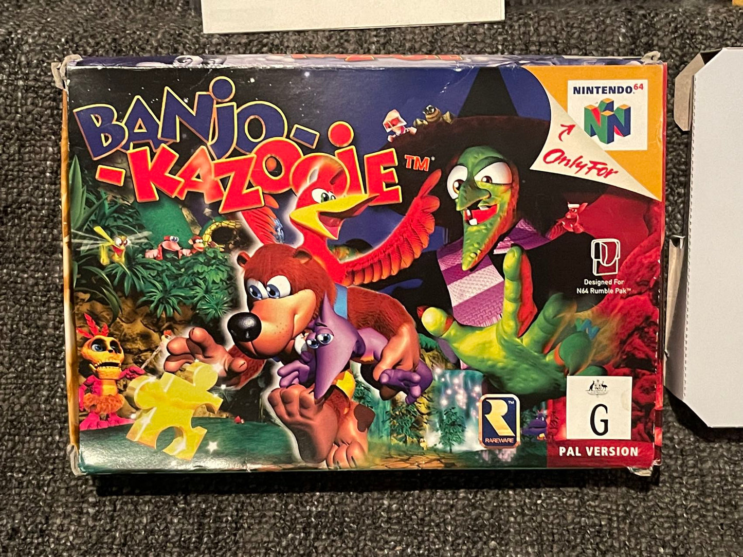 Banjo Kazooie Game Boxed - Nintendo 64 / N64 - Pal Version