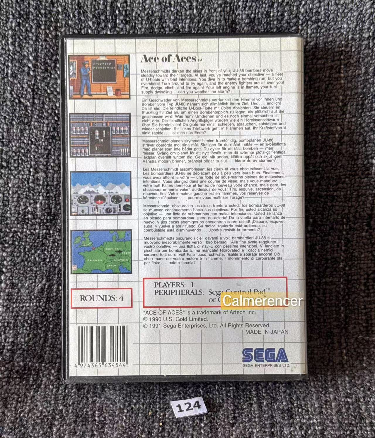 Ace Of Aces Game - Sega Master System