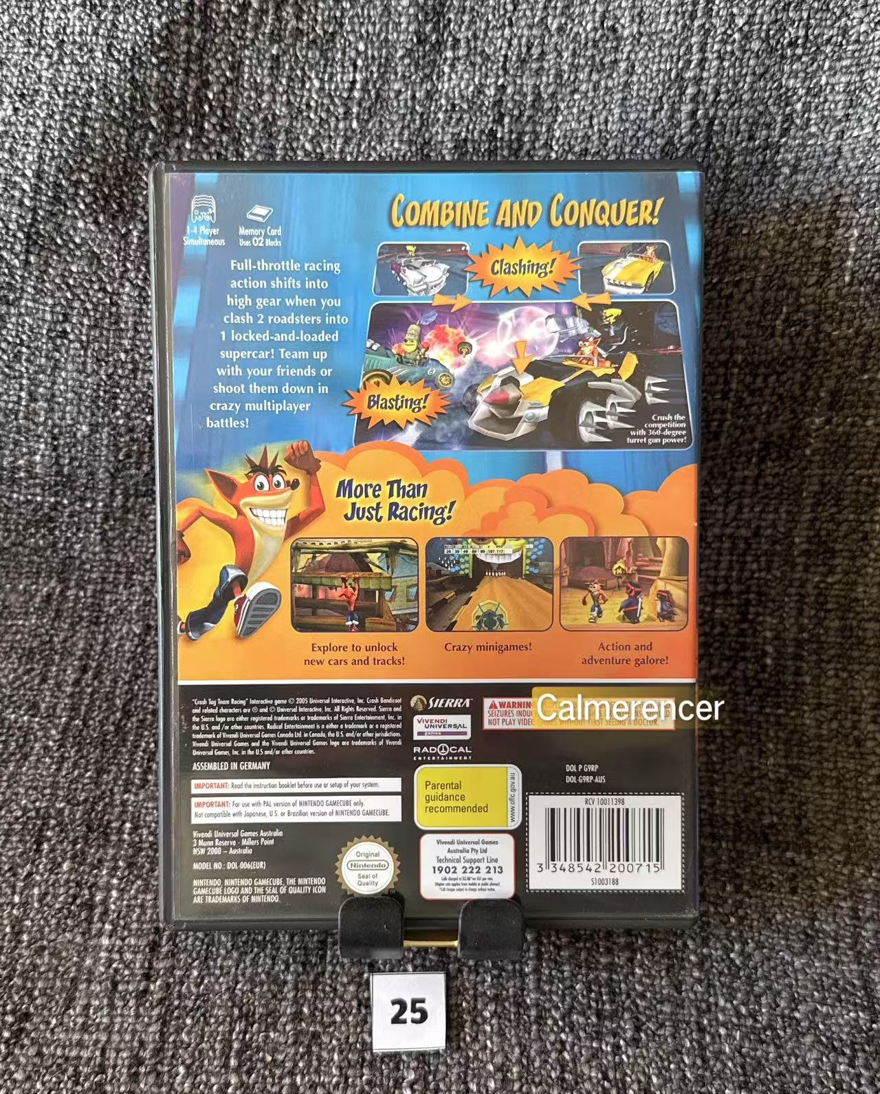 Crash Tag Team Racing Game - Nintendo Gamecube - Pal Version