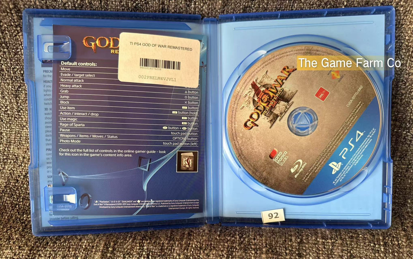 God Of War Remastered - Sony Playstation 4 (PS4) Game