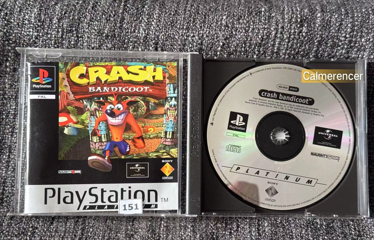 Crash Bandicoot - Sony Playstation One (PS1) Game