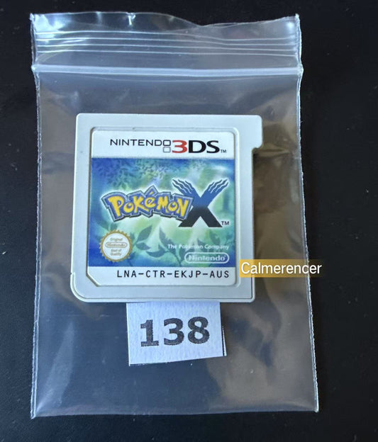 Pokemon X Game - No case Nintendo 3DS