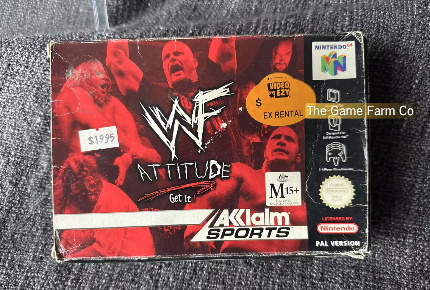 WWF Attitude Game Boxed - Nintendo 64 / N64 - Pal Version