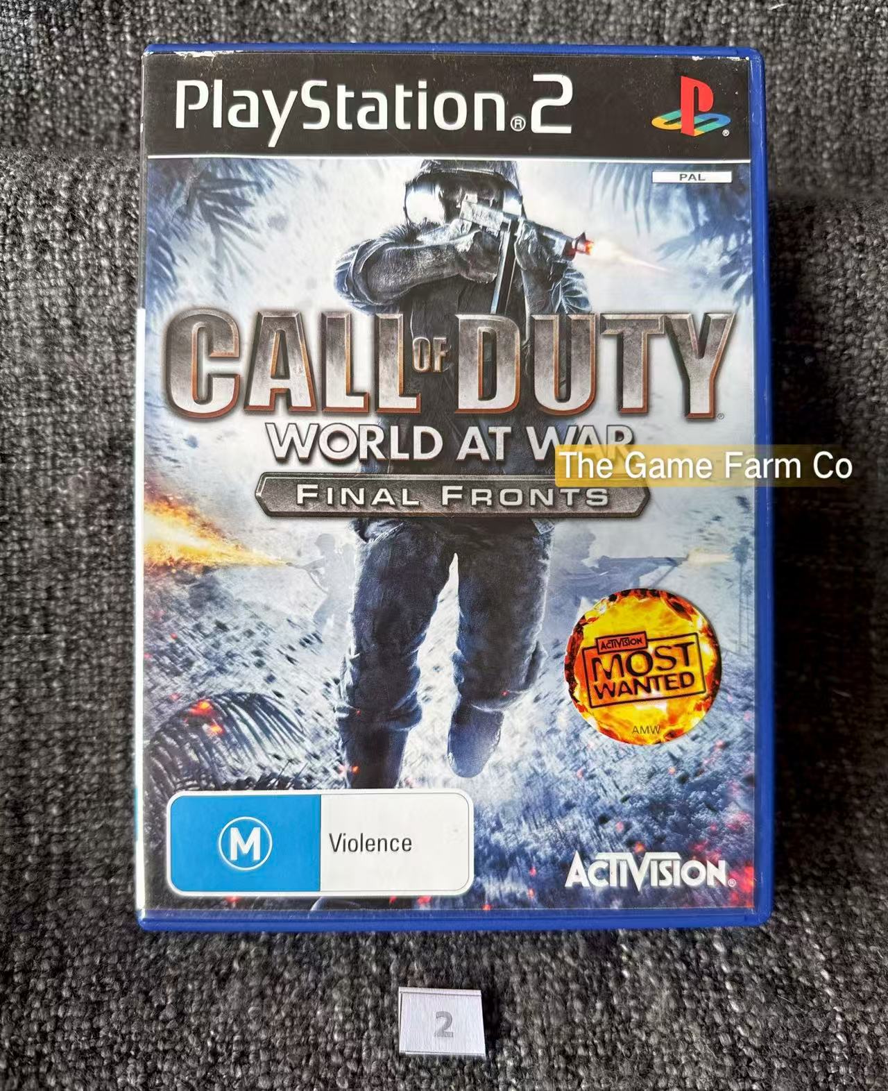 Call Of Duty World At War Final Fronts Game- Sony PlayStation 2 (PS2)