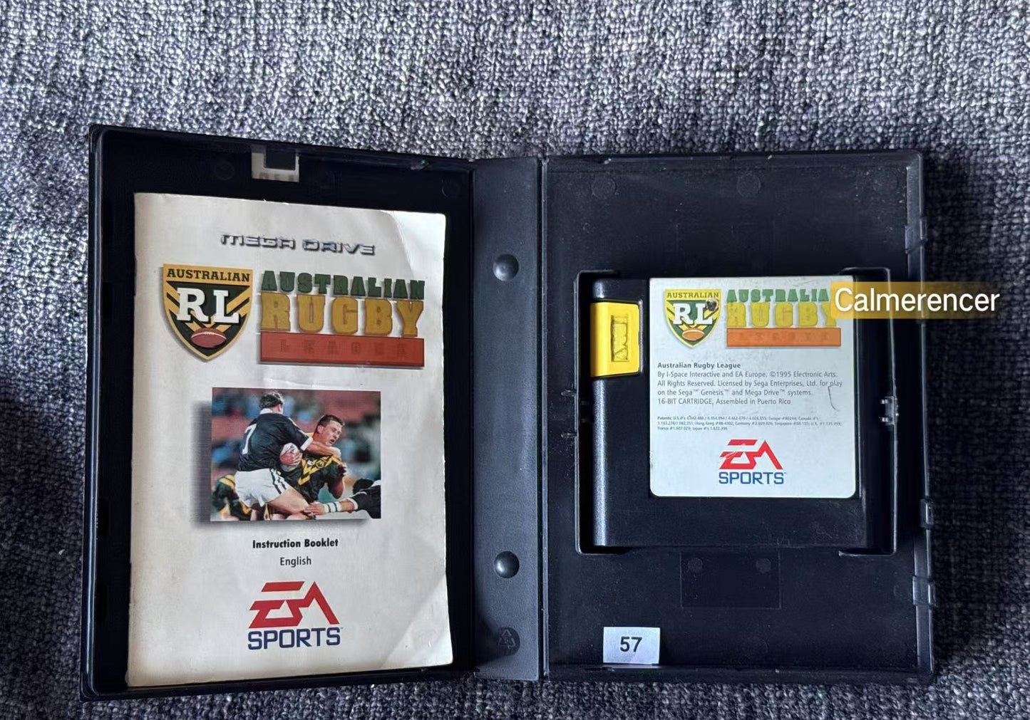 Australian Rugby League  Game - Sega Mega Drive