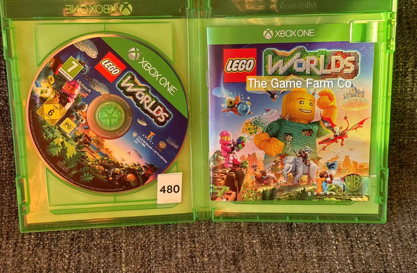 LEGO Worlds Xbox One Physical Game CIB PAL Tested Used