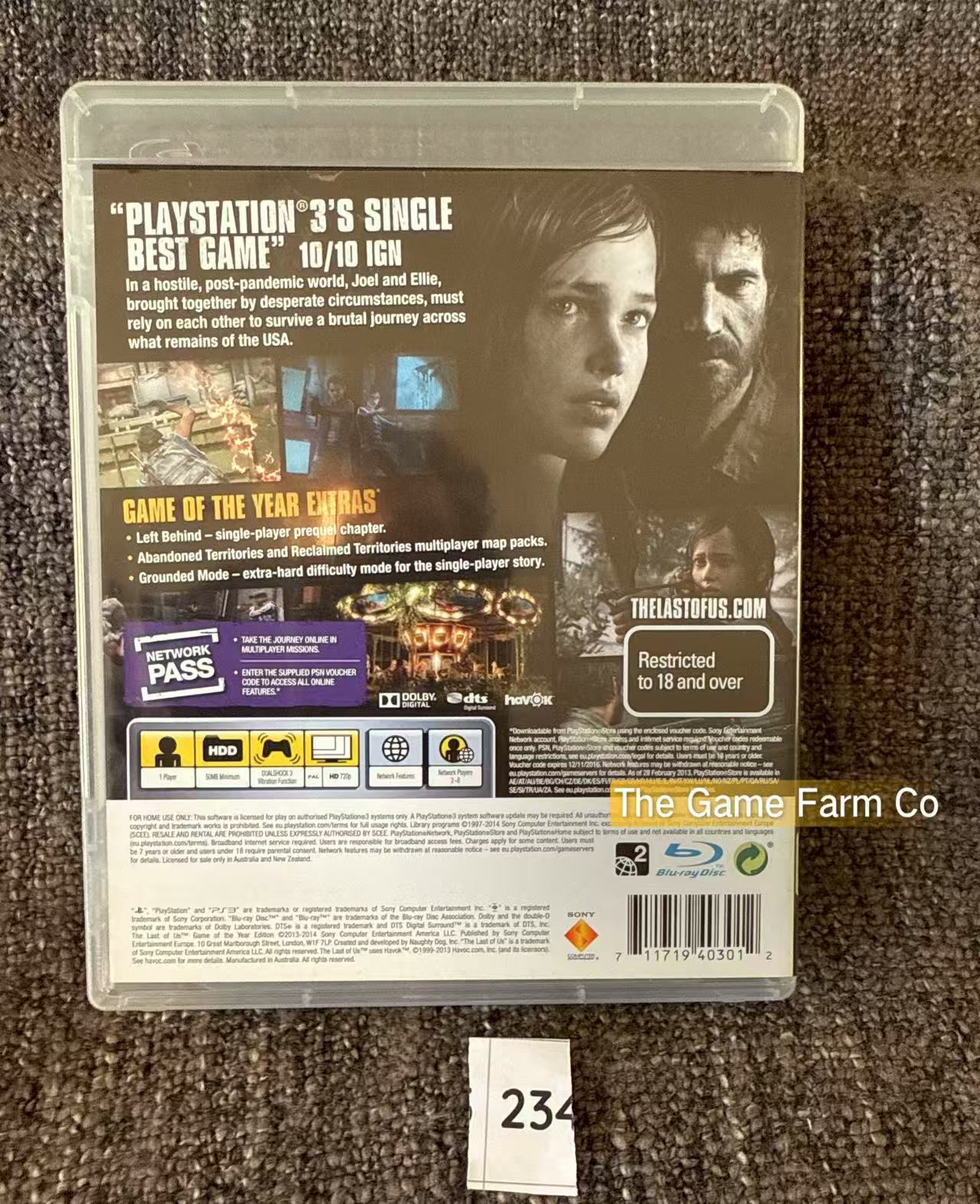 The Last Of Us Game - PS3 - Sony Playstation 3