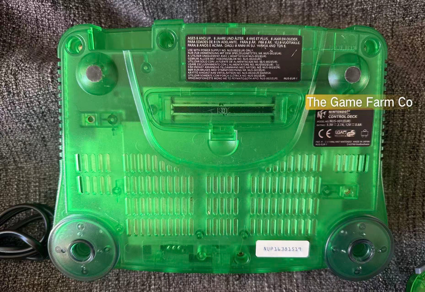 Jungle Green Funtastic Nintendo 64 Console Bundle N64 Tested Excellent Condition