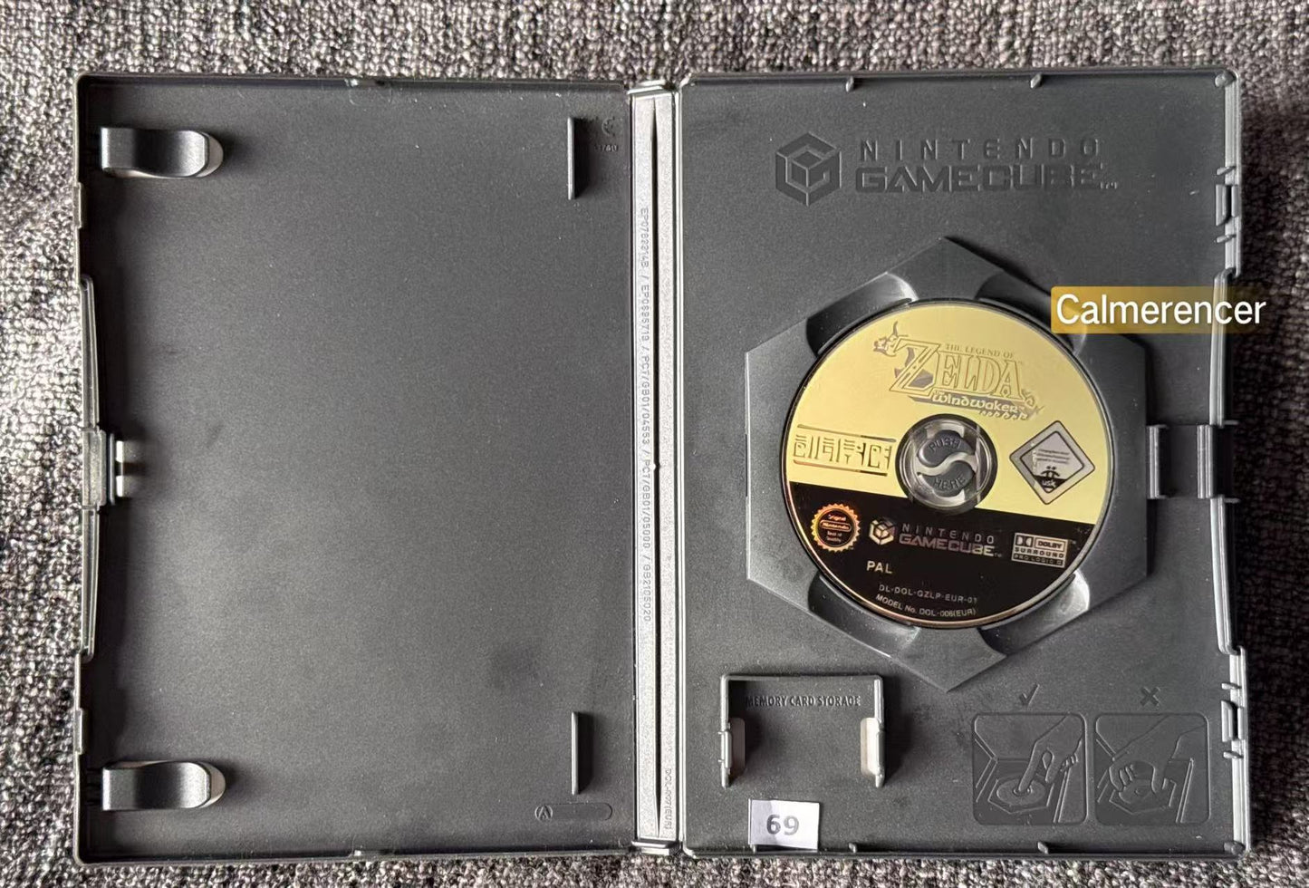 The Legend Of Zelda The Wind Waker Game -No manual - Nintendo Gamecube - Pal Version