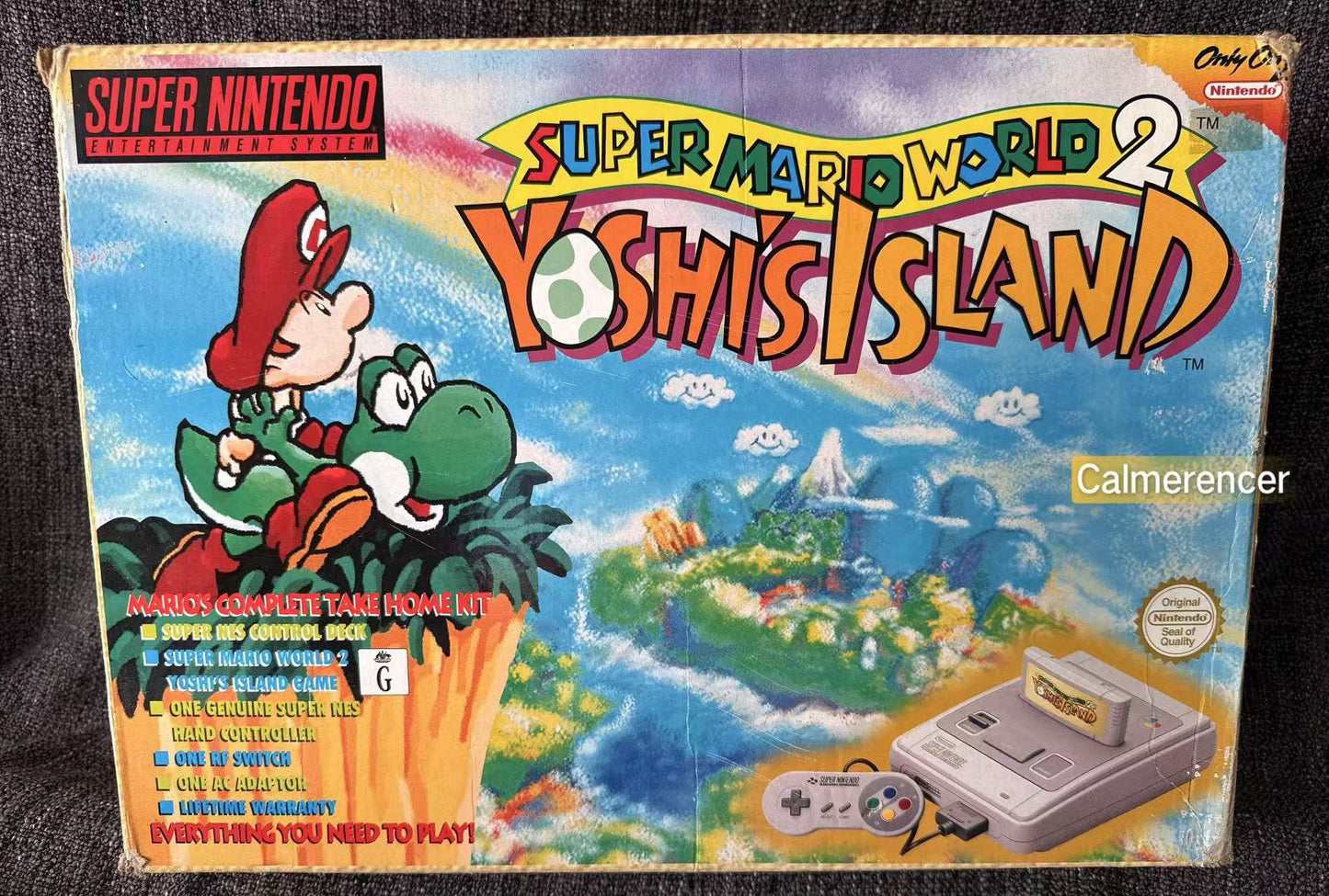 Super Mario World 2 Yoshi's Island Console Bundle Big Box (Snes) Pal Version - See Description