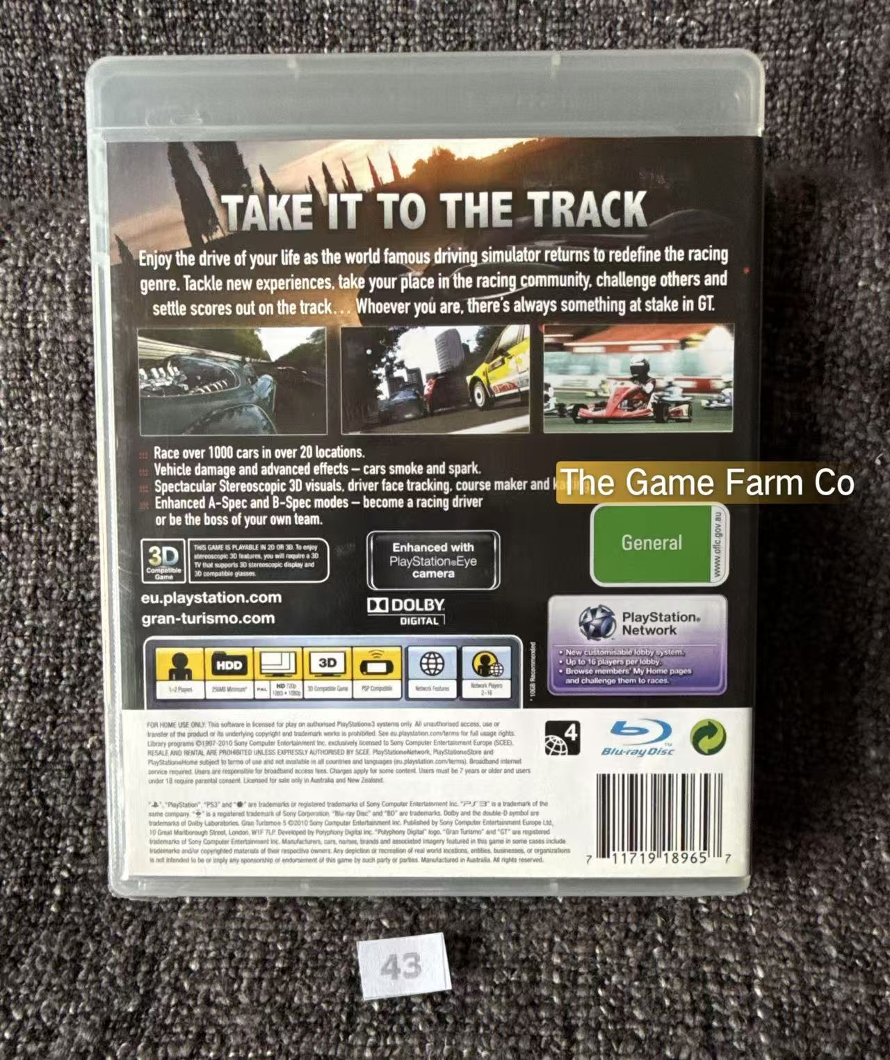 Grand Turismo 5 The Real Driving Simulator Game - PS3 - Sony Playstation 3