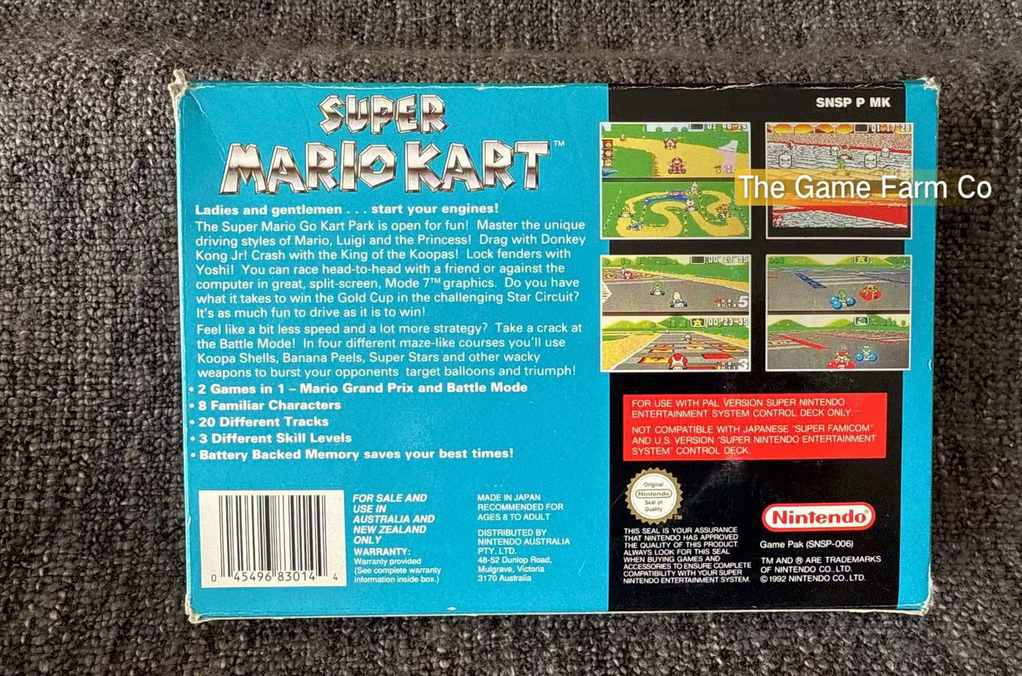 Super Mario Kart Boxed - Super Nintendo (Snes) Game