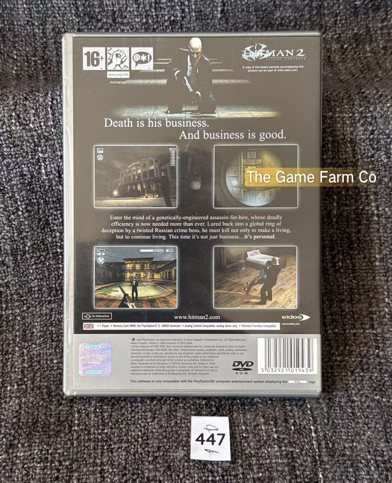 Hitman 2 Silent Assassin PS2 Physical Game CIB PAL Tested Used Mint Condition
