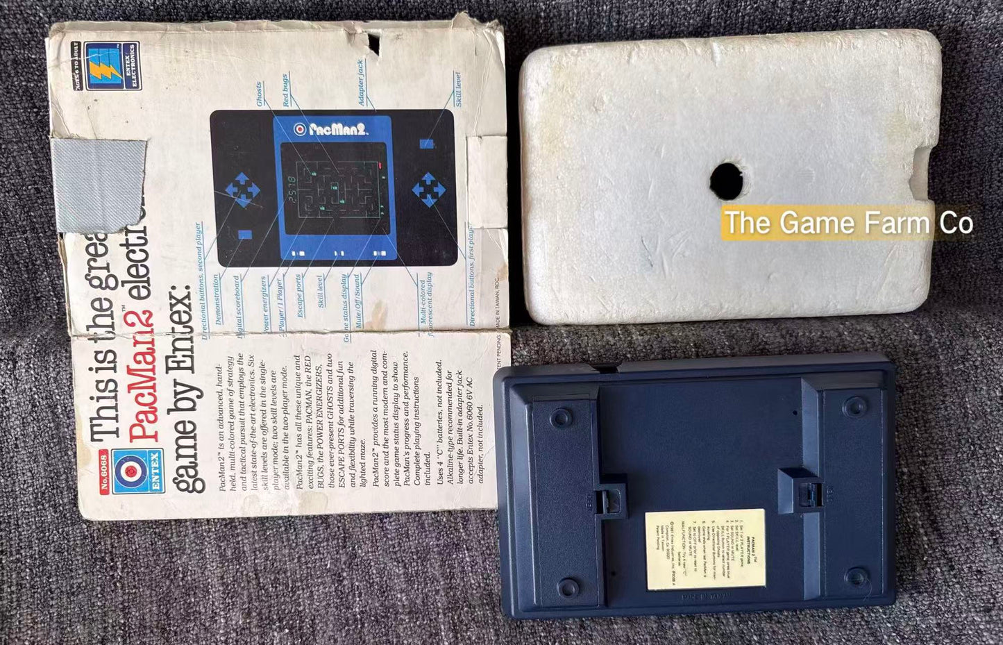 Vintage  Pacman 2 handheld Console Boxed By Entex