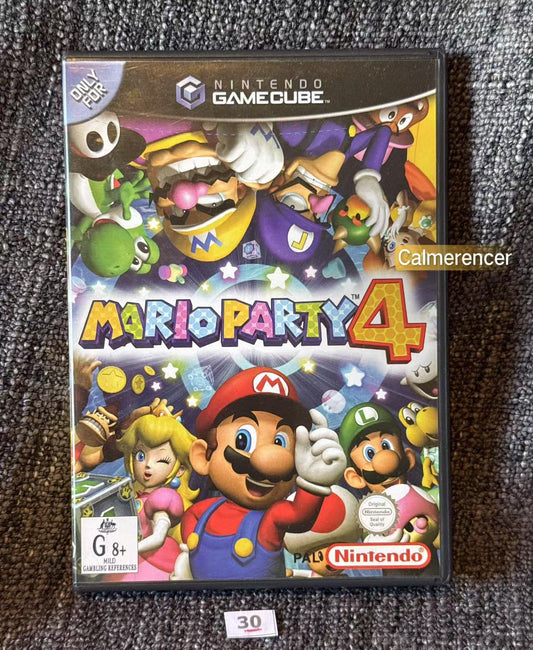 Mario Party 4 Mint like disc With Memory Card Game - Nintendo Gamecube - Pal Version