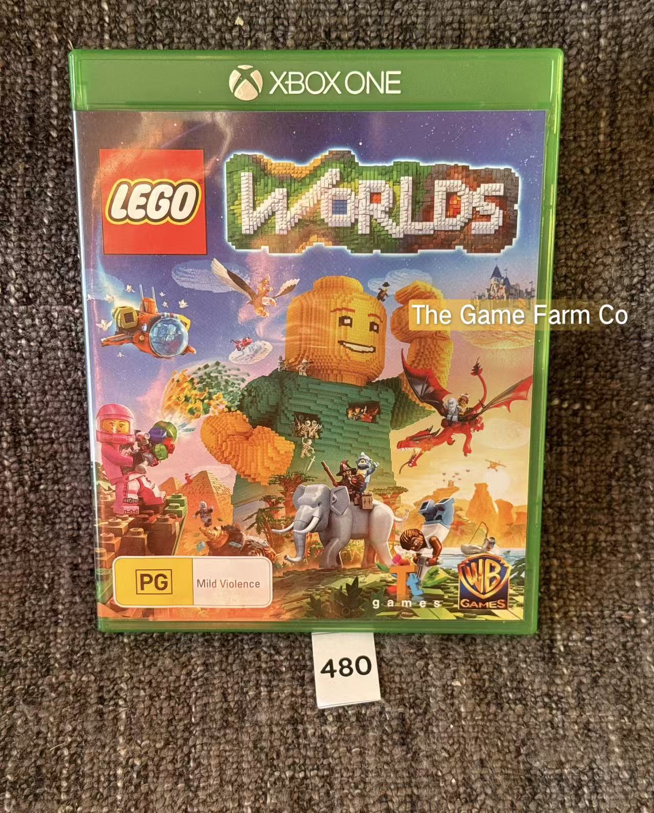 LEGO Worlds Xbox One Physical Game CIB PAL Tested Used