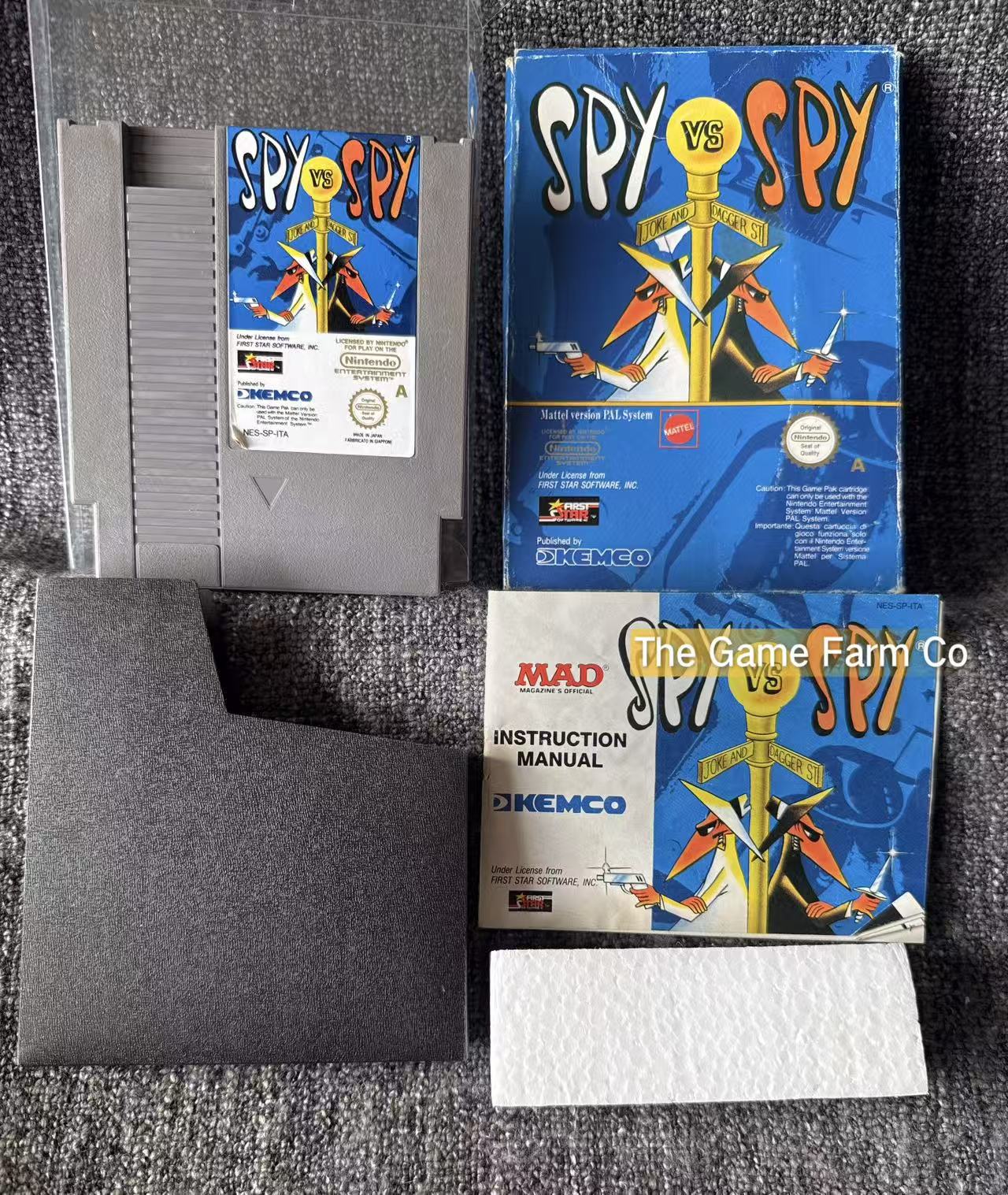 Spy Vs Spy Boxed Game - Nes - Nintendo / Entertainment System - Pal Version