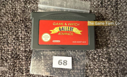 Game & Watch Gallery Advance Game -Nintendo Gameboy Advance Cart GBA - Pal Version