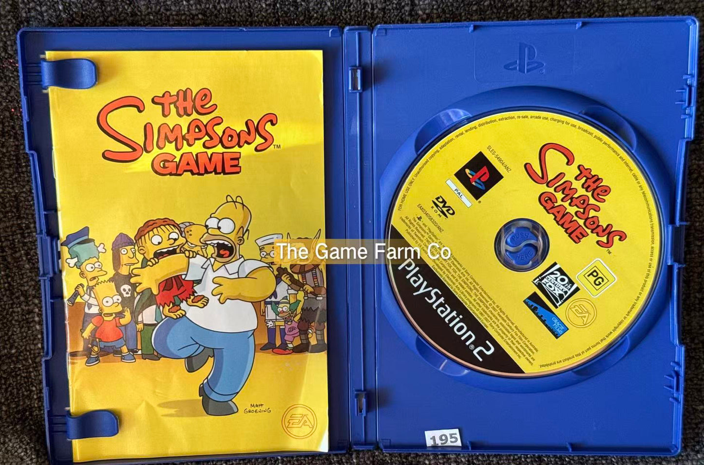 The Simpsons Game Sony PlayStation 2 Complete PAL Tested Used