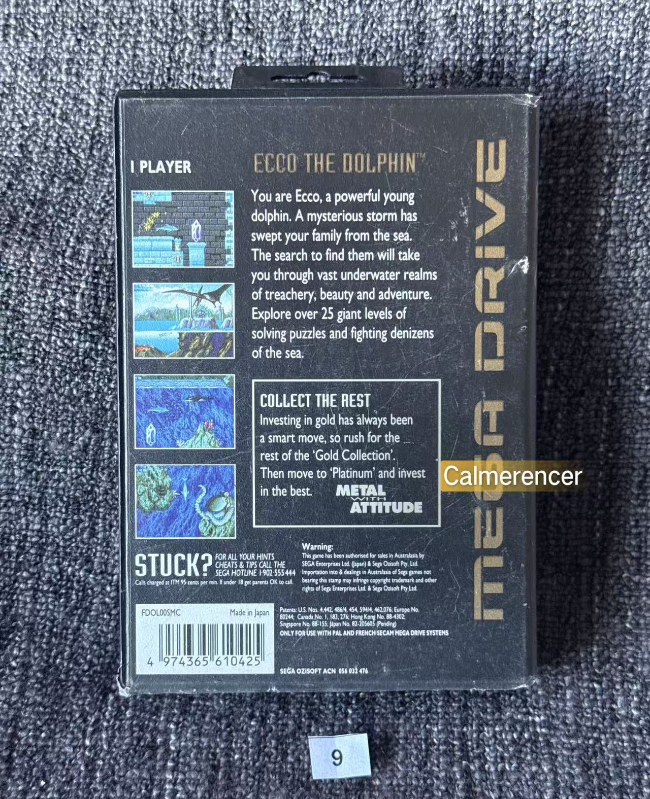 Ecco The Dolphin Gold Collection Game- Sega Mega Drive