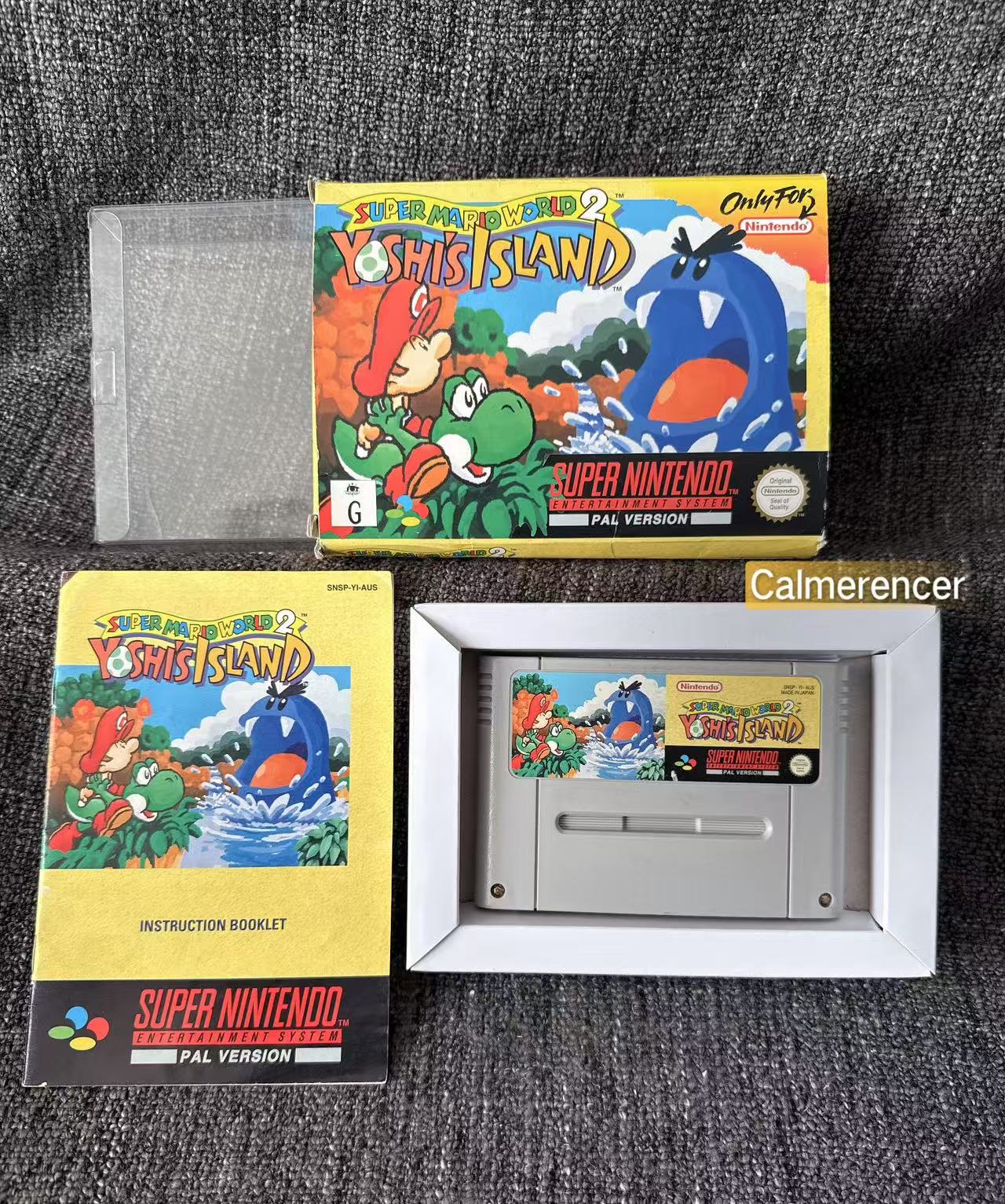 Super Mario World 2 Yoshi's Island Console Bundle Big Box (Snes) Pal Version - See Description