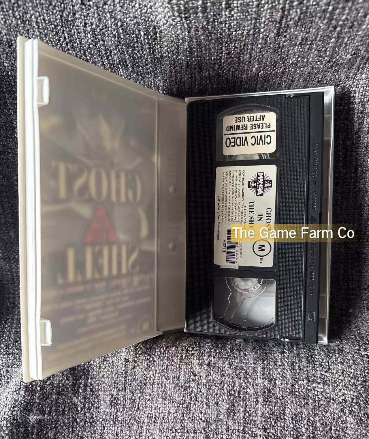 Ghost in the Shell (VHS) Authentic Complete in Box (CIB) Anime Classic - Untested