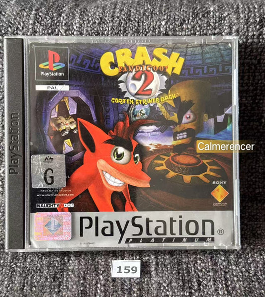 Crash Bandicoot 2 Cortex Strikes Back - Sony Playstation One (PS1) Game