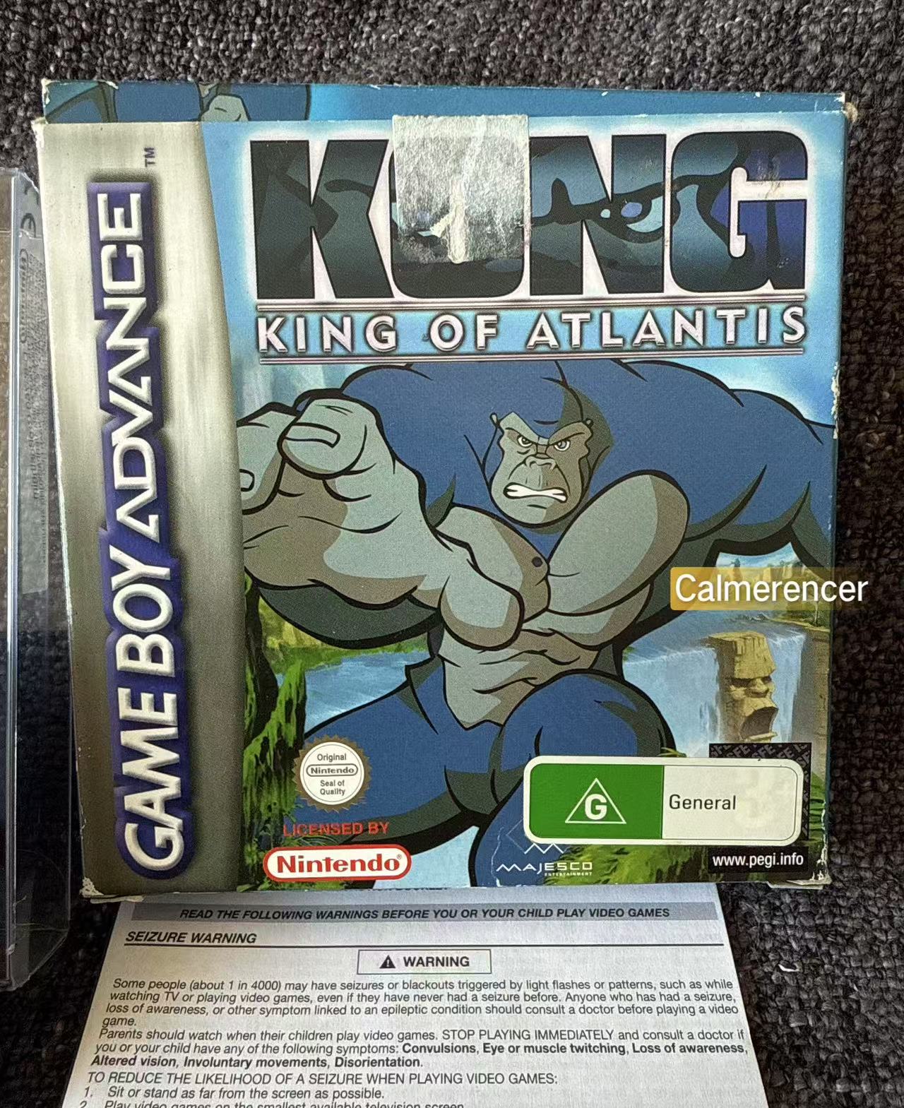 Kong King Of Atlantis Boxed Game -Nintendo Gameboy Advance GBA - Pal Version