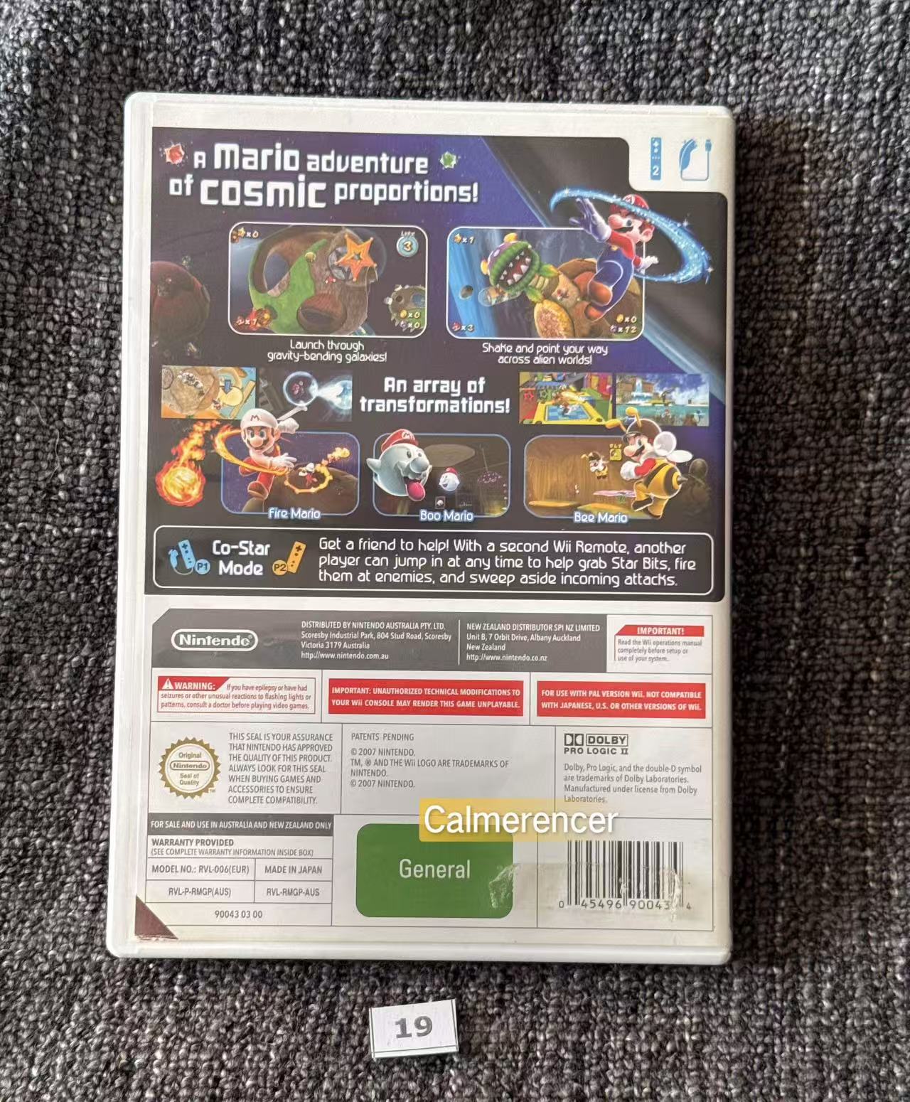 Super Mario Galaxy - No manual -  Nintendo Wii game