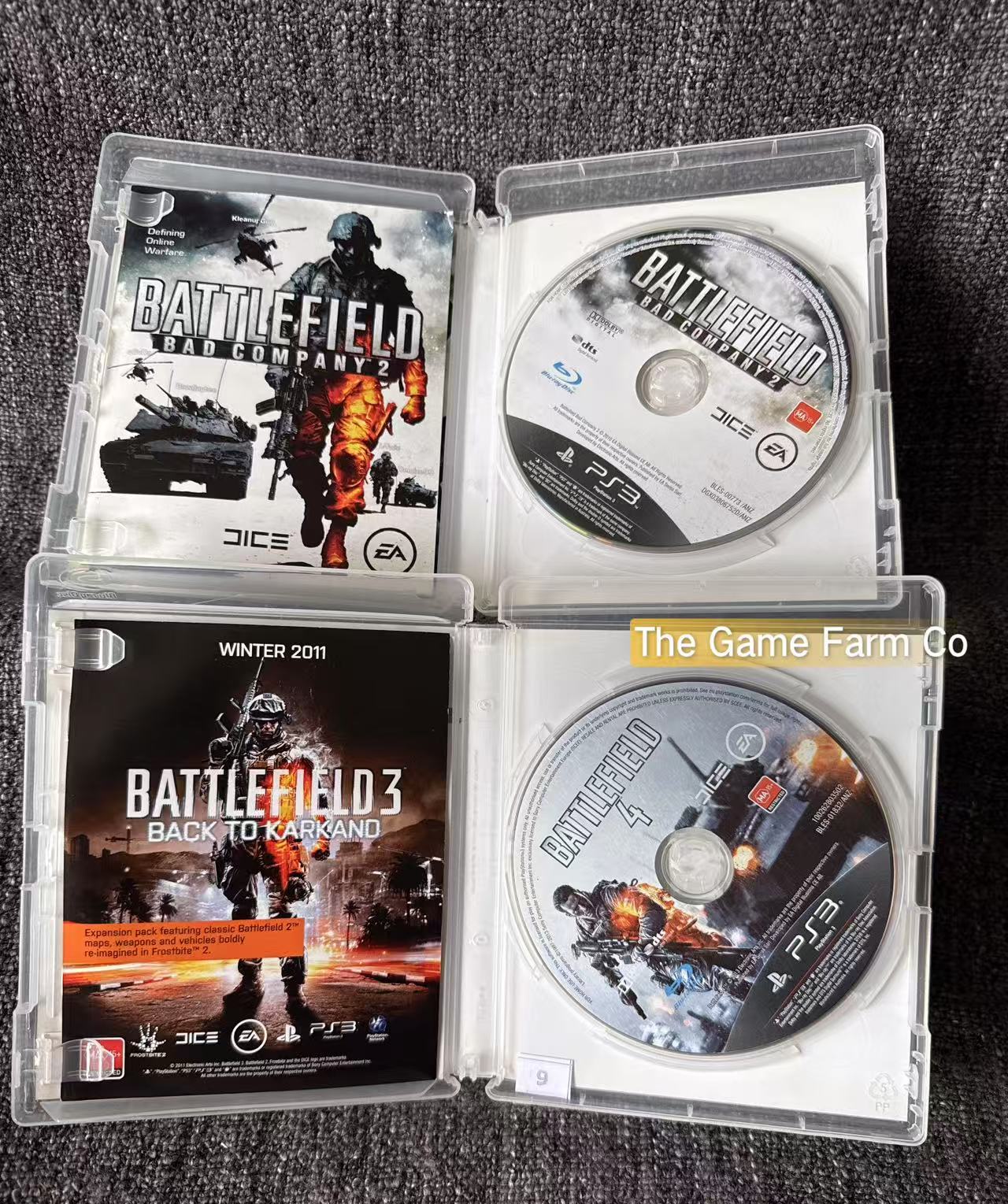 Battlefield 2 Bad company + Battlefield 3 Games - PS3 - Sony Playstation 3