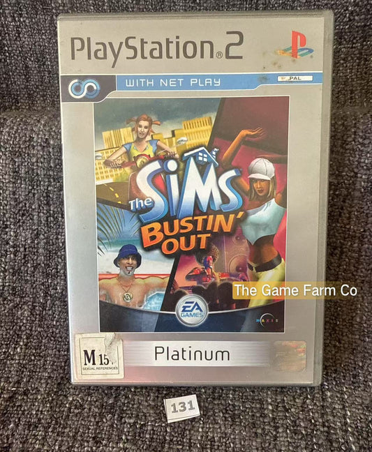 The Sims Bustin Out Game- Sony PlayStation 2 (PS2)