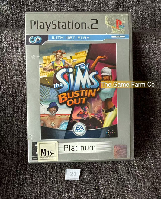 The Sims Bustin Out Game- Sony PlayStation 2 (PS2)