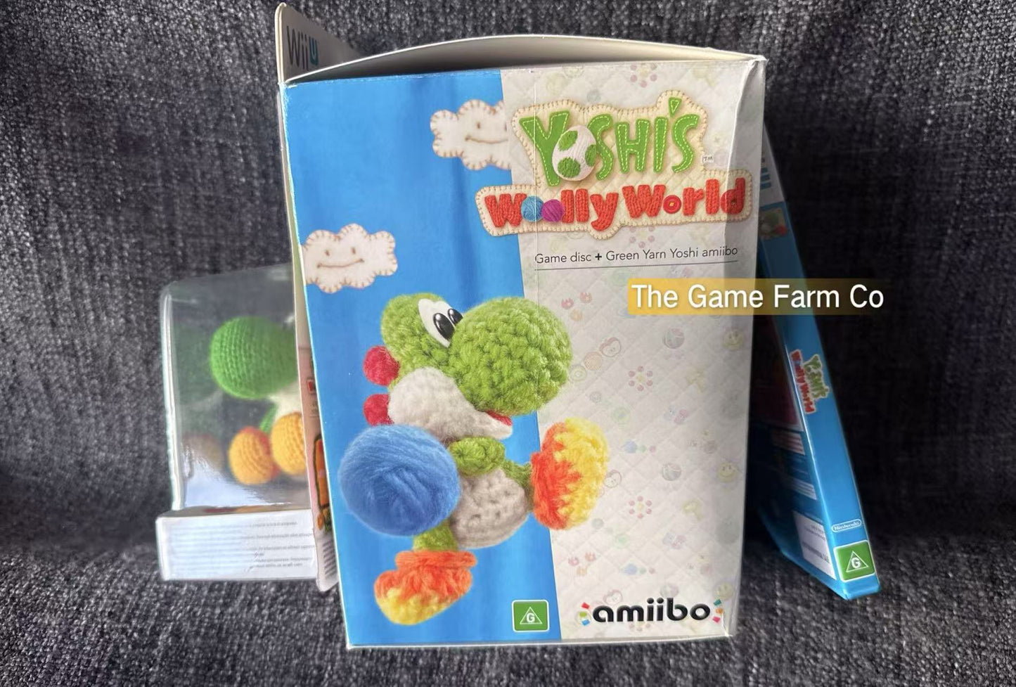 Yoshi’s Woolly World Green Yoshi Amiibo Yarn Bundle - Nintendo Wii U Game