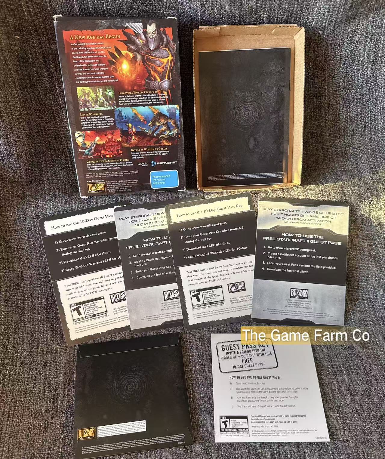 World of Warcraft Cataclysm Expansion Set PC Big Box Complete CIB
