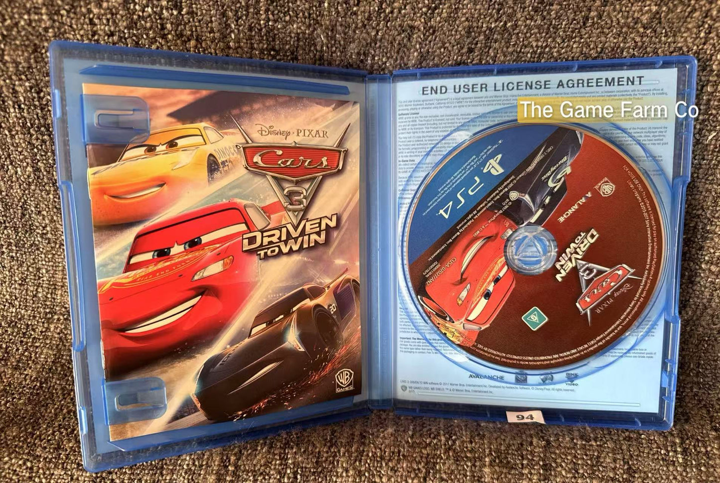 Cars 3 Driven to Win Sony Playstation 4 (PS4) Game