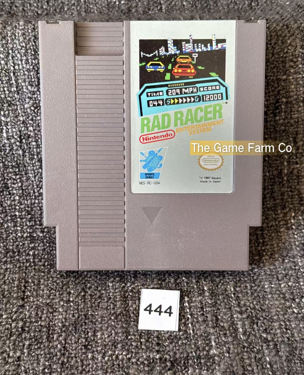 Rad Racer NES Physical Game Loose NTSC Tested Used