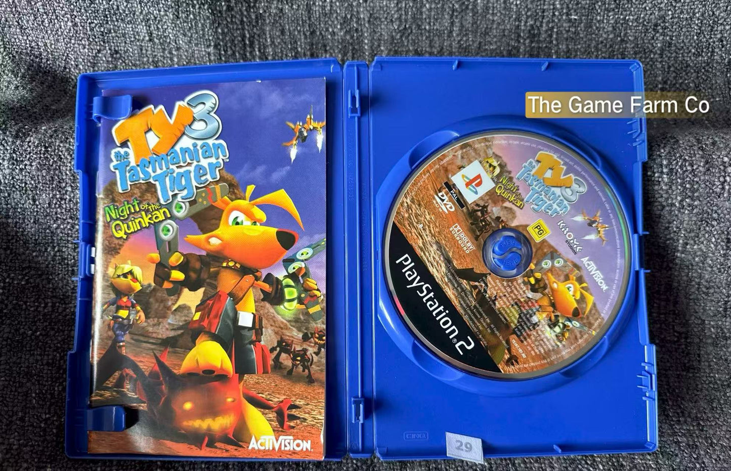 Ty 3 The Tasmanian Tiger Night Of The Quinkan Game- Sony PlayStation 2 (PS2)