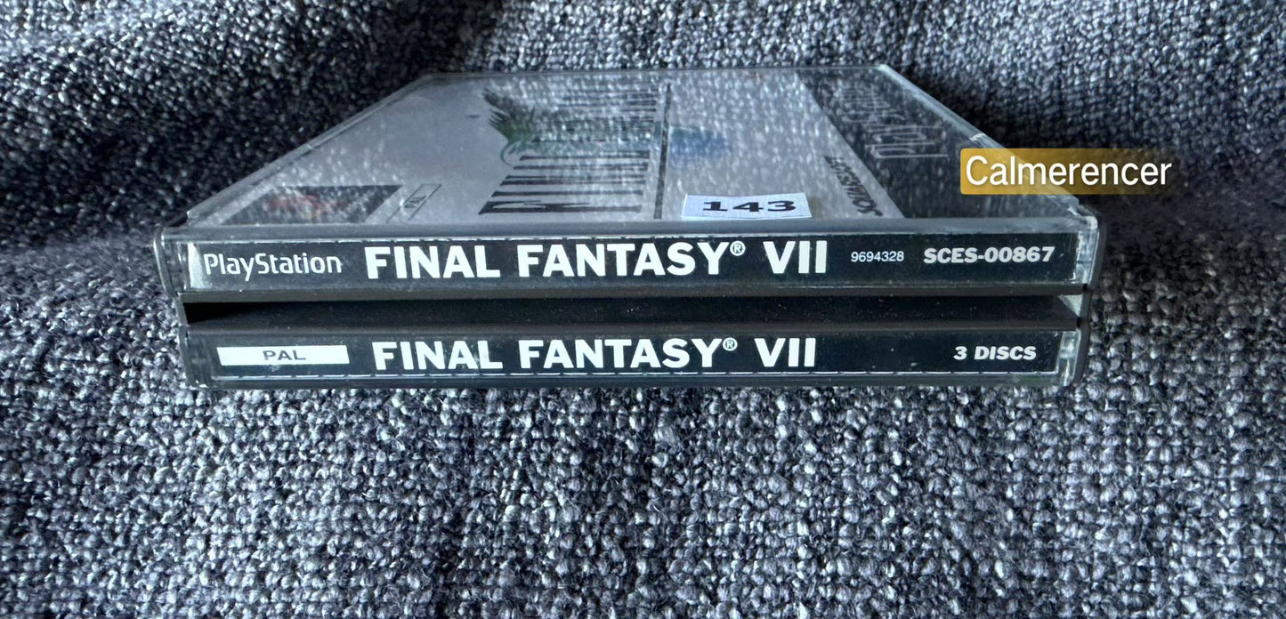 Final Fantasy VII  With FF VIII - Sony Playstation One (PS1) Game