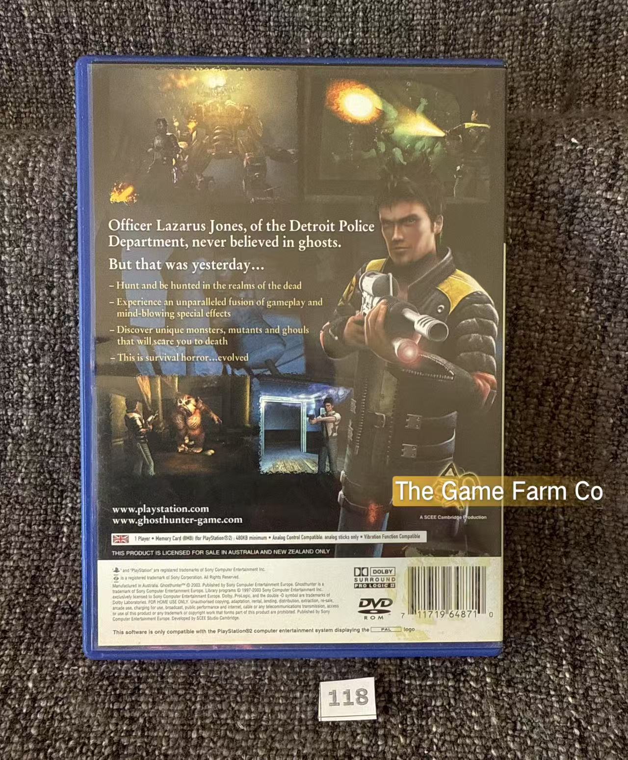 Ghost Hunter Game- Sony PlayStation 2 (PS2)