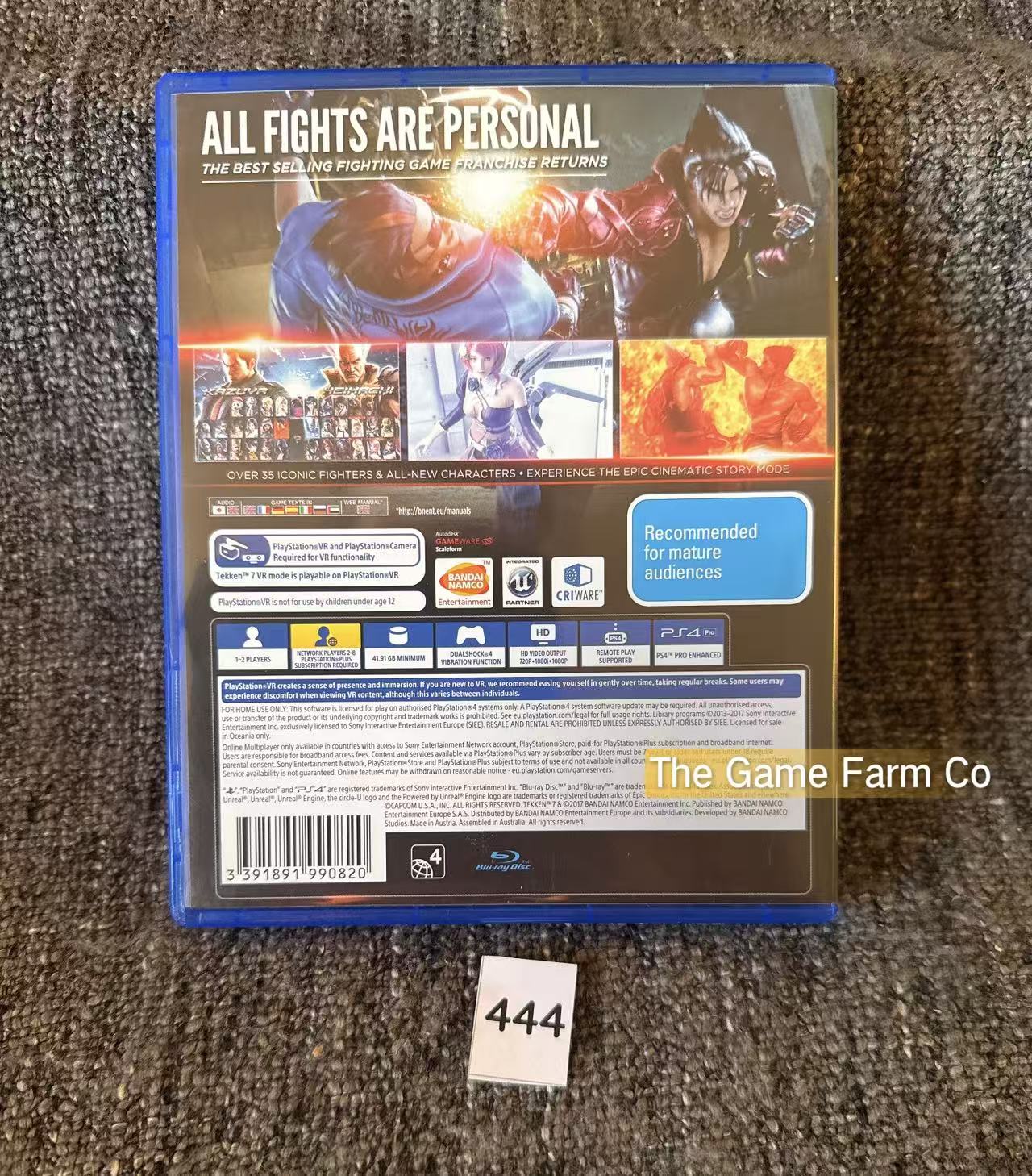 Tekken 7 PlayStation 4 Physical Game CIB PAL Tested Used