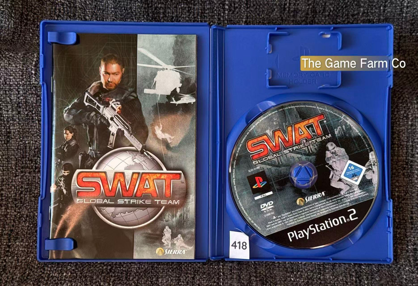 SWAT Global Strike Team PS2 Physical Game CIB PAL Tested Used