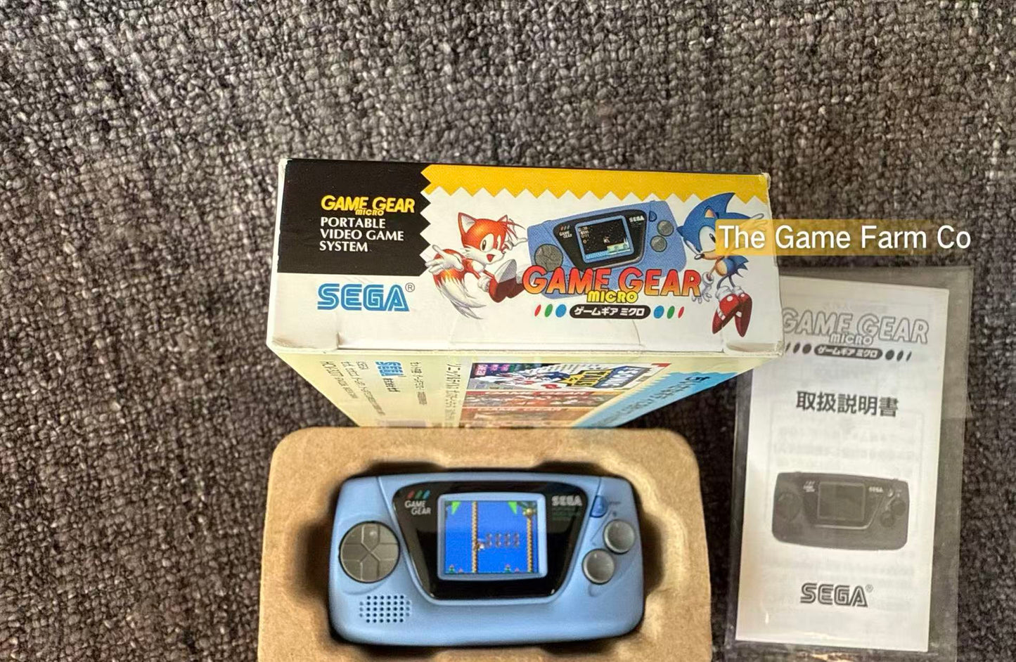 Sega Game Gear Micro Console Blue Japan 30th Anniversary Sonic & Tales Boxed