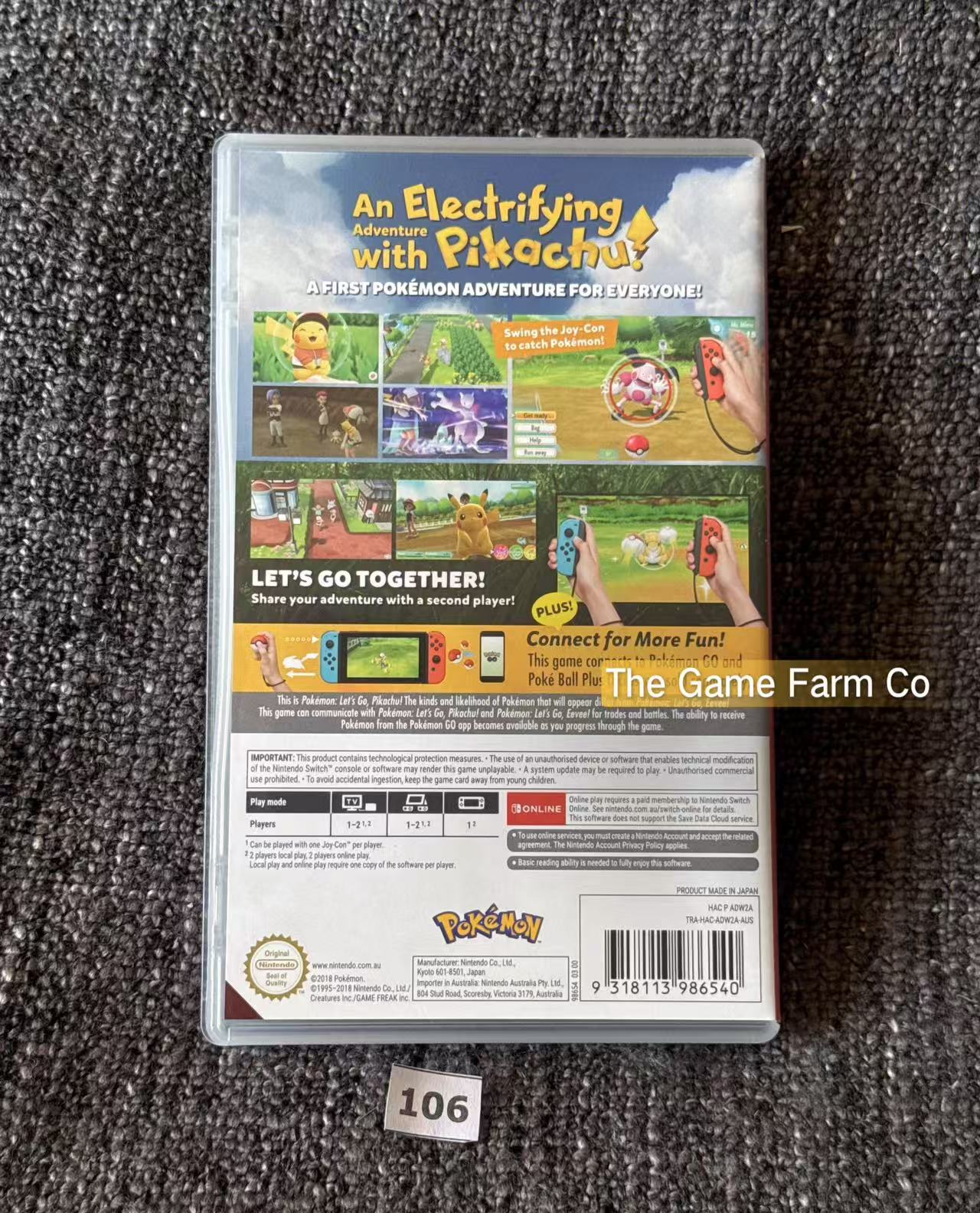 Pokemon Let's Go Pikachu Game - Nintendo Switch