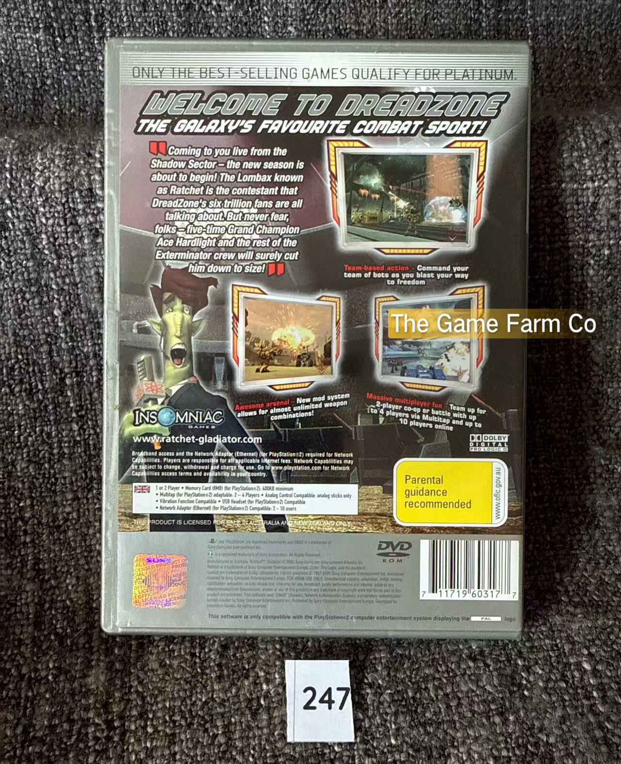 Ratchet Gladiator Game- Sony PlayStation 2 (PS2)