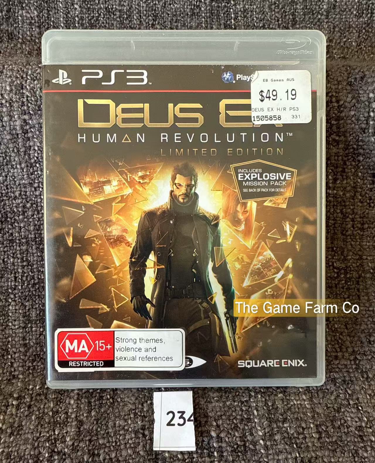 Deus Ex Human Revolution Limited Edition Game - PS3 - Sony Playstation 3
