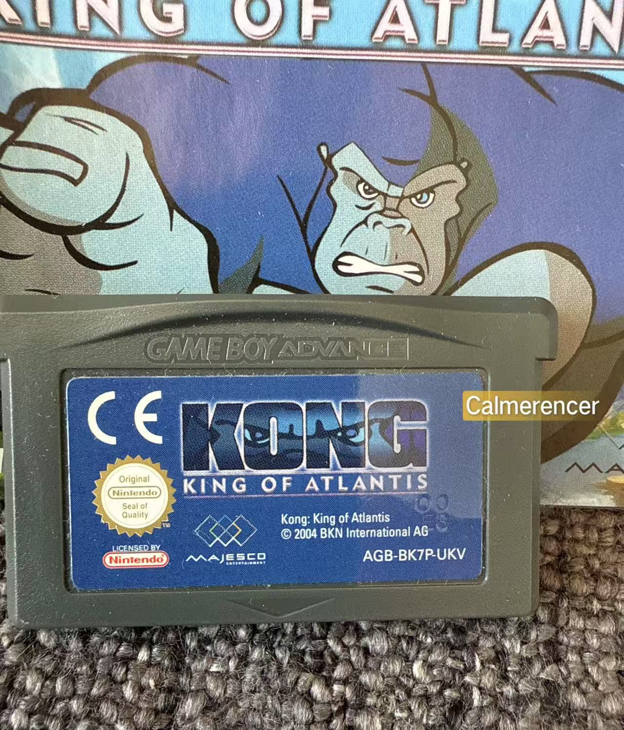 Kong King Of Atlantis Boxed Game -Nintendo Gameboy Advance GBA - Pal Version